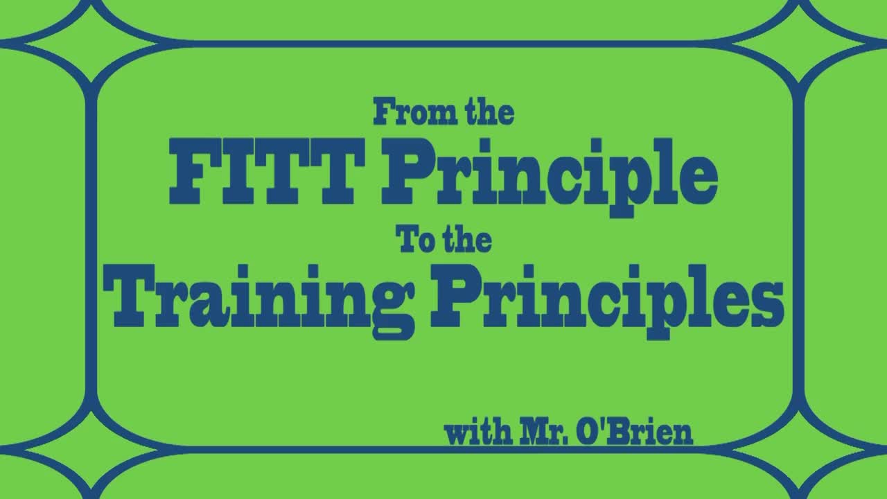 High - Training Principles #2